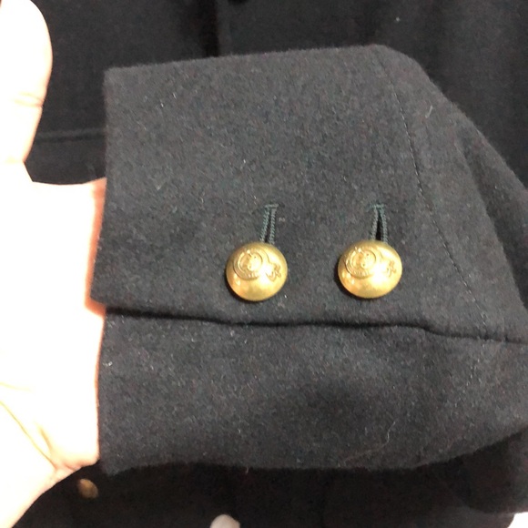 XXL RALPH LAUREN COLLECTION PURPLE LABEL Men Black Gold Button Up Officer Jacket - Picture 4 of 16